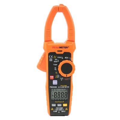 China PM2028B Manual AC CE NCV Range T-RMS Clamp Meter With Frequency Temperature Capacity 35mm for sale