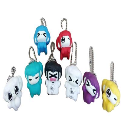 China Anime Soft Figure Cartoon Toy 8PCS/SET Key Chain PVC Doll for sale