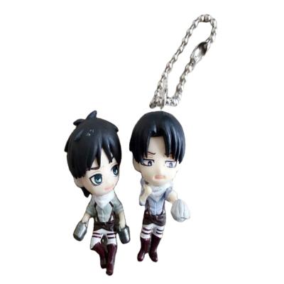 China Cartoon Toy OEM Factory Cartoon PVC Soft Stock Key Chain Doll for sale