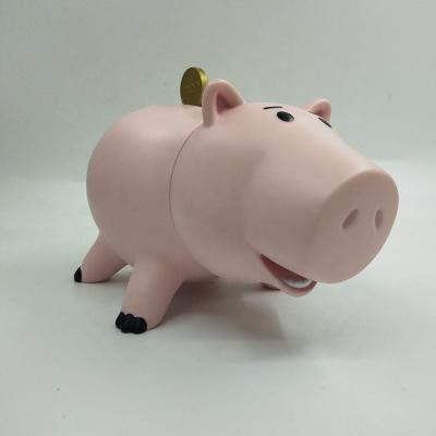 China Gift Toy Story Ham Piggy Bank Pig Piggy Plastic Plastic Custom Pink Coin Bank for sale