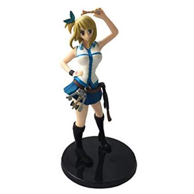 China Plastic Cartoon Toy OEM/ODM Lucy Heartfilia Figurine Fairy Tail Japan Anime Toys for sale