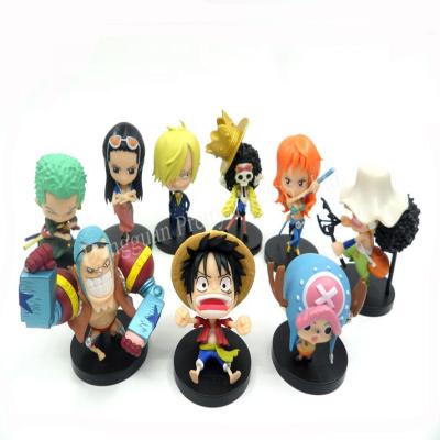 China Cartoon Toy Customized Mini Anime Toys Character PVC One Piece Action Number for sale