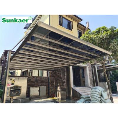 China Wholesale Shading Metal Frames Rain Sun/Sun Shade/Snow Rain Car Parking Canopy Shed Cantilever Parking Lot for sale