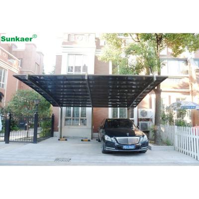 China Shading Aluminum Car Shade Car Garage Canopy Canopy Parking Shed Tents Rain/Sun/Snow Polycarbonate Outdoor for sale