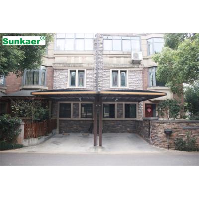 China Rain/Sun/Outdoor Cantilever Car Parking Sun Shade Snow Cost Shed Polycarbonate Sheet Carport Parking Lot for sale