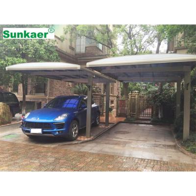 China Shade from rain/sun/snow pergola car parking shed aluminum sun tent polycarbonate shelter garage parking pier for sale