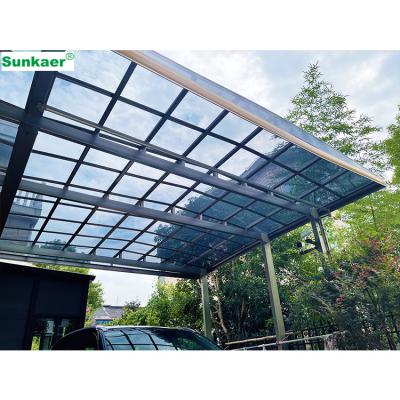 China Brand New Pitch Car Park Pole Single Car Parking Sheds Cheap Rain/Sun/Snow Rust Anti Rust Shade Garage Sheds for sale