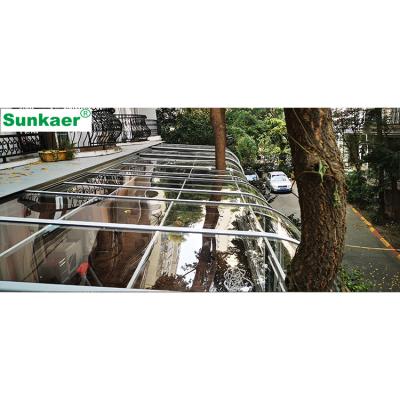 China Modern manufacturer hot sales double 6 fan open telescopic second floor balcony sunroom home for sale