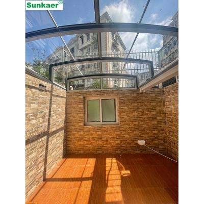 China Aluminum Canopy Roof Balcony Anti-UV Wear Polycarbonate Outdoor Patio Deck Covers for sale