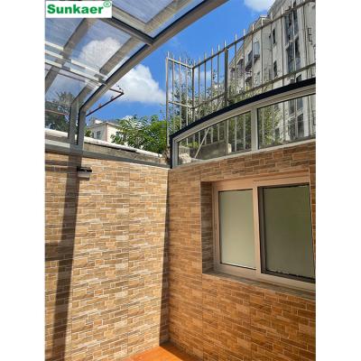 China Anti-UV aluminum roof terrace sunblock balcony window patio cover outdoor awning for sale