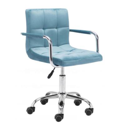 China Free Sample Cheap Velvet Swivel Office Chaises Manager's Office Chair Foldable For Office /home Furniture/chair for sale