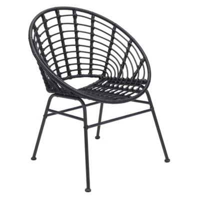 China Modern Balcony Bistro Cane Rattan Chair Rattan Rattan Patio Wicker Armchair Outdoor Dining With Arms for sale