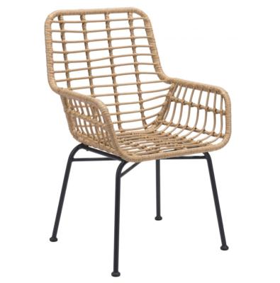 China Hot Sale Modern French Simple French Balcony Balcony Terrace Lawn Sale Garden Lounge Rattan Wicker Chair For Hotel Club Room for sale