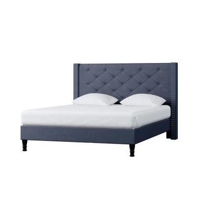 China Wholesale Cheap Storage Bed Frame European Style Upholstered Platform Bed With Storage for sale