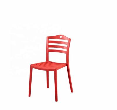 China Convertible Outdoor Furniture Stackable Colorful Plastic Cafe Chairs With Tree Backs Pink Black Yellow Red for sale