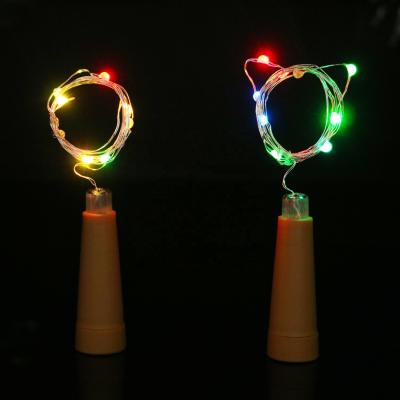 China 2M Battery Operated Cork Bottle LED String Light 20 LED 3M 30 LED Cork Wine Bottle Stopper Copper Wire String Lights for sale