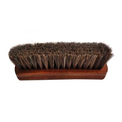 China Shoe Horsehair Shoe Shine Brushes with Horse Hair Bristles for Shoes for sale