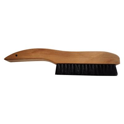 China Sustainable Natural Eco-Friendly Cleaning Brush Fabric Soft Clean Brush With Wooden Handle for sale