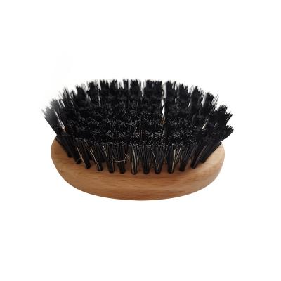 China Custom Logo Brushes Soft Wooden Shaving Mustache Beard Bristle Brush For Sale for sale