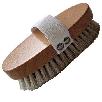 China All New Products High Quality Natural Horse Hair Dry Skin Bath Natural Hot-selling Wooden Brush for sale