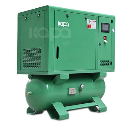 China Lubricated High Quality Inline Compressor 4-in-1 Screw Air Compressor With Laser Cutting Machine for sale