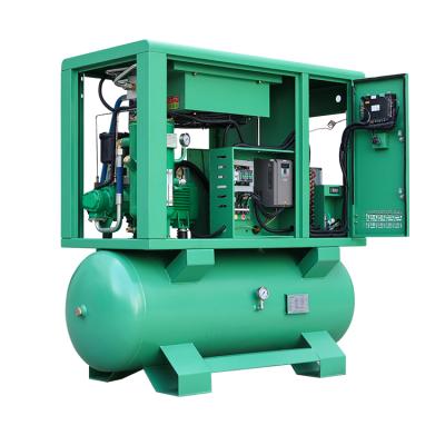 China Lubricated Screw Air Compressor PM 15Kw 4-In-13h Rotary Screw Compressor for sale