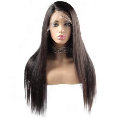 China Hot Selling Wholesale 100% Brazilian Straight Hair Lace Hair Wigs Full Lace Human Hair Wigs For Black Woman for sale