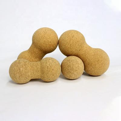 China 70*80*100mm Wholesale Custom Muscle Relaxation Logo Cork Balls Massage Peanut Ball Cork For Release Massage And for sale