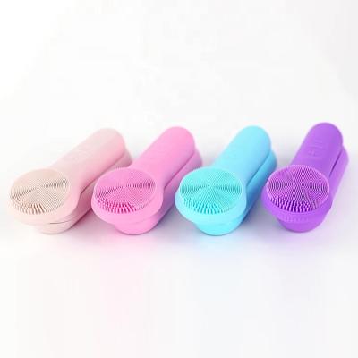 China DEEP CLEANING wholesales Sonic Silicone Massage Cleanser Super Soft Vibration Face Remover Brush for sale