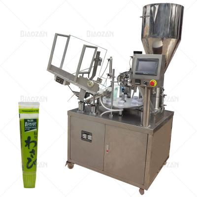 China Hotels CE Standard Full Automatic Aluminum Cosmetic Cream Tube Filling Machine for sale