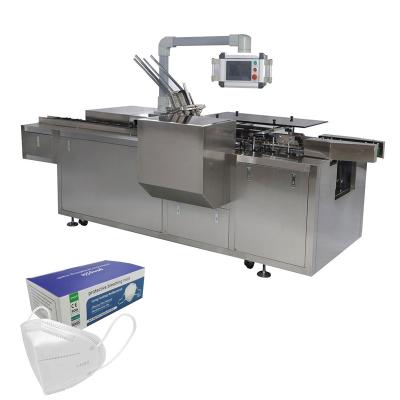 China Top Level High Speed ​​Multifunctional 3 Ply Mask Box Packing Machine For Surgical Mask Disposable Medical Packaging Machine for sale