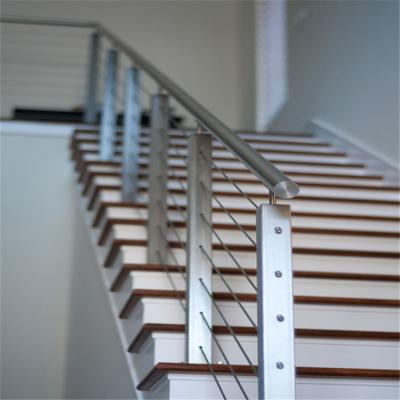 China Indoor& Modern Design Outdoor Cable Staircese Rail System Veranda Decking Balustrade for sale