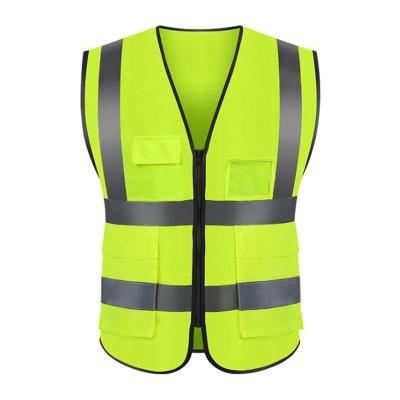 China Vis Safety Reflective Vest Security Breathable High Construction Fabric Vest Reflective Workwear With Logo for sale