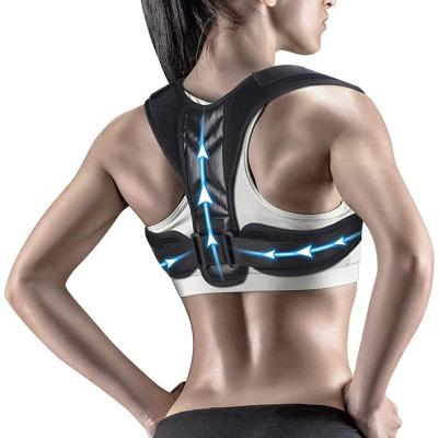 China Back Support Belts Adjustable Back Brace Support Belt Straightener Body Sitting Position Postur Device Postural Corrector for Men and Women for sale