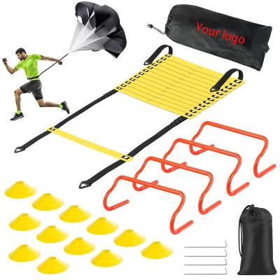 China Durable / Eco - Friendly Ladder Parachute Sport Football Training Equipment Speed ​​Agility Training Cones Set For Football for sale