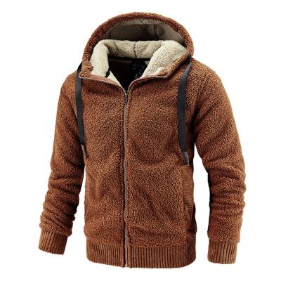 China 2021 New Design Winter QUICK DRY Oversized Men's Sherpa Jacket Coats Fleece Full Zipper Solid Color Super Soft Teddy Velvet Outer Jackets for sale