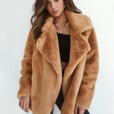 China 2021 New Design Teddy Jacket Lady Fashion Style Clothing Faux Fur Teddy Coat Women Jacket QUICK DRY Casual Warm Coats for sale