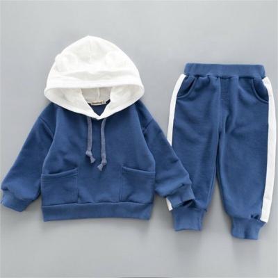 China 2021 new arrival new design QUICK DRY color custom wholesale youth tracksuits blocking boy kids sweatsuits infant children jogging suits for sale