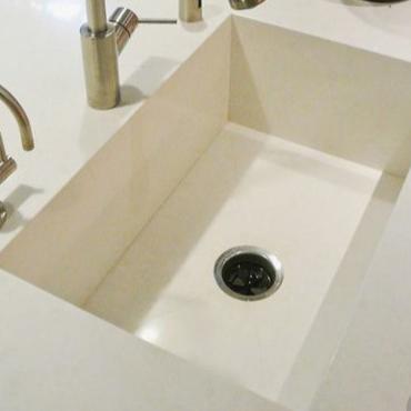 China Modern quartz integrated sink for sale