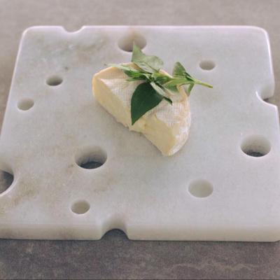 China Quartz Waterjet Cut Stone Cheese Dish - Snack Dish - Customized Shape for sale