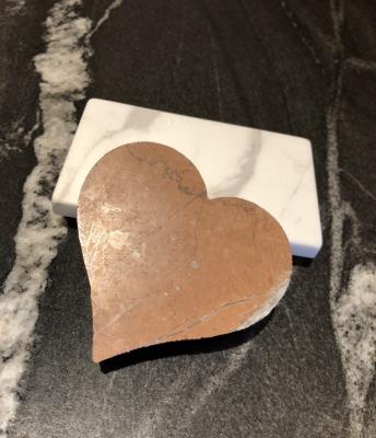 China Art Home decorations valentines gift folk wedding gift/porcelain stone shape/quartz marble heart for sale