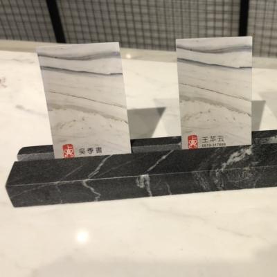 China America Business Card Holder / Quartz Marble Stone Porcelain for sale