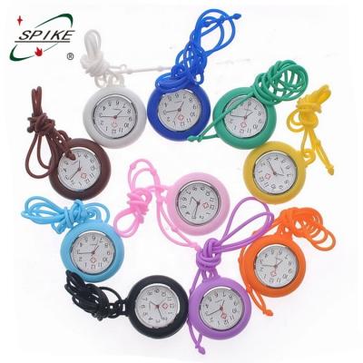 China Wholesale Silver Colorful Silicone Pocket Watch Rope Bracelet Watch Rope Watch for sale