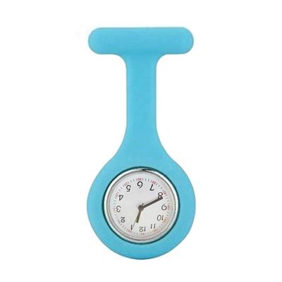 China New Silver Silicone Pendant Watch Glow In The Dark Nurse Watch for sale