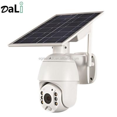 China Night Vision Power Security IP Camera 1080P 30m IR WIFI Solar Battery Outdoor Two Way Audio Wireless CCTV Camera for sale