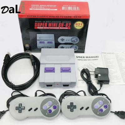 China ABS Sale Indoor Game Maker Machine 8 Bit SN-02 Super Mini Video Game Console With 821 Classic Games For Sale for sale