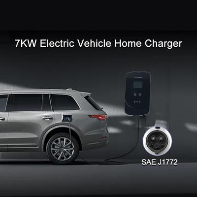 中国 7KW Wallboxの電気自動車の家の充電器3つの段階J1772の充電ステーション 販売のため