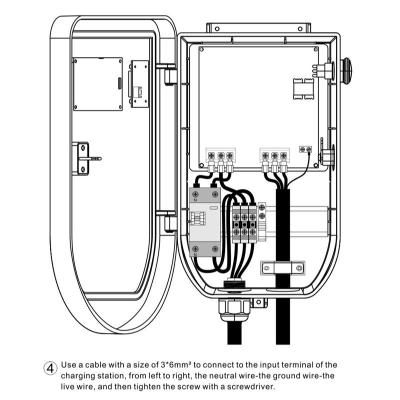 China CE Commercial EV Charger IEC 61851-1 22KW EV Charging Station for sale