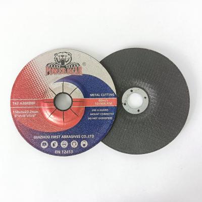 China Cutting and grinding Good Price Hardware Tools Abrasives 6 Inch Metal Grinding Wheel for sale