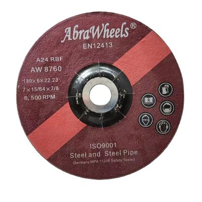 China Grinding Steel High Quality Abrasive 7 Inch 180*6*22mm Grinding Disk for Metal for sale